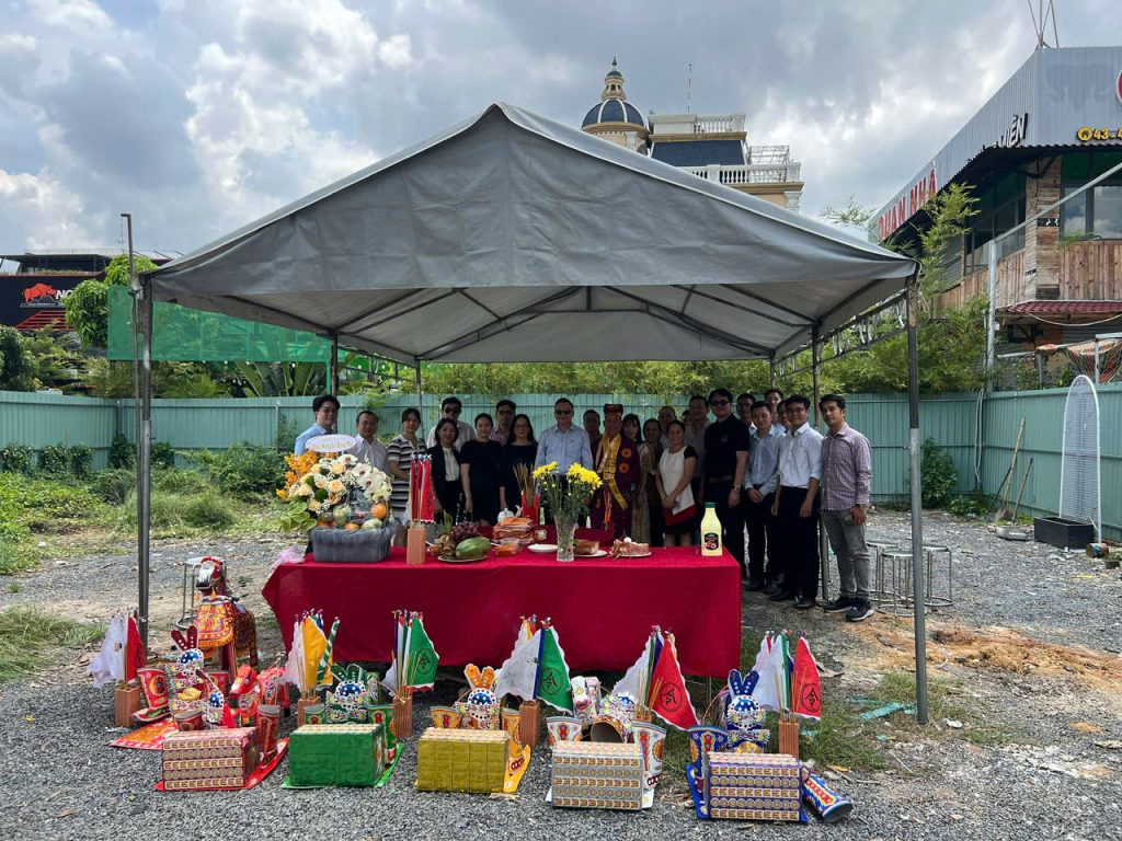 Lễ động thổ công trình tòa nhà văn phòng Thiên Hưng Group